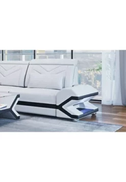 SOFA DREAMS Ecksofa Leder Napoli Weiß-schwarz -WOHN-ESSZIMMER Verkäufe unnamed file 685