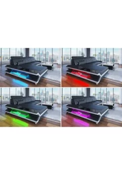 SOFA DREAMS Ecksofa Leder Napoli Weiß-schwarz -WOHN-ESSZIMMER Verkäufe unnamed file 686