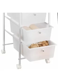 IDIMEX Rollcontainer Mit 5 Schubladen, Weiß GINA Gesamt: Breite 33cm, Höhe 94cm, Tiefe 39cm -WOHN-ESSZIMMER Verkäufe unnamed file 700