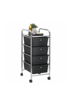 IDIMEX Rollcontainer Mit 4 Schubladen GINA Gesamt: Breite 33cm, Höhe 79cm, Tiefe 39cm
