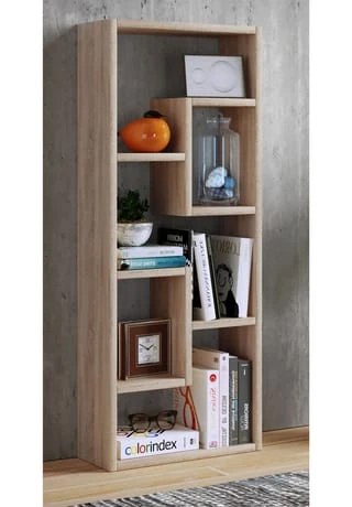 VCM. - My Home Holz Standregal Bücherregal Medienregal Aufbewahrung Raumteiler Deko Regal Vilo Gesamt: Breite 36cm, Höhe 92cm, Tiefe 15cm 4 VCM. - My Home Holz Standregal Bücherregal Medienregal Aufbewahrung Raumteiler Deko Regal Vilo Gesamt: Breite 36cm, Höhe 92cm, Tiefe 15cm – Bild 2