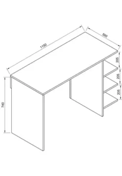 VCM. - My Office Holz Schreibtisch Computertisch Arbeitstisch Bürotisch Büro Tisch Denkas Gesamt: Breite 115cm, Höhe 74cm, Tiefe 50cm -WOHN-ESSZIMMER Verkäufe unnamed file 790