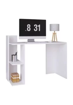 VCM. - My Office Holz Schreibtisch Computertisch Arbeitstisch Bürotisch Ablage Sinkas Gesamt: Breite 117cm, Höhe 85cm, Tiefe 50cm