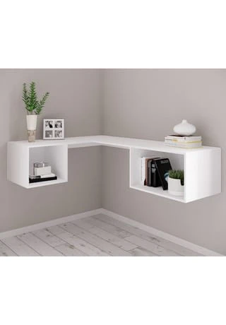 VCM. - My Office Holz Hänge Schreibtisch Wandschreibtisch Computertisch Wandmontage Sandis Gesamt: Breite 110cm, Höhe 36cm, Tiefe 45cm 6 VCM. - My Office Holz Hänge Schreibtisch Wandschreibtisch Computertisch Wandmontage Sandis Gesamt: Breite 110cm, Höhe 36cm, Tiefe 45cm – Bild 4