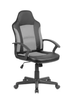 VCM. - My Office Bürostuhl Drehstuhl Schreibtischstuhl Chefsessel Büro Stuhl Gamer Racing Tifton Schwarz / Grau