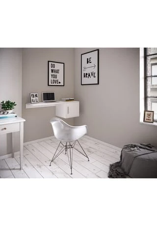 VCM. - My Office Holz Hänge Schreibtisch Wandschreibtisch Computertisch Wandmontage Homis Gesamt: Breite 110cm, Höhe 36cm, Tiefe 45cm 6 VCM. - My Office Holz Hänge Schreibtisch Wandschreibtisch Computertisch Wandmontage Homis Gesamt: Breite 110cm, Höhe 36cm, Tiefe 45cm – Bild 4