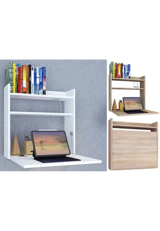 VCM. - My Office Holz Hänge Klapp Schreibtisch Wandschreibtisch Computertisch Ablage Dralis Gesamt: Breite 60cm, Höhe 60cm, Tiefe 20cm 4 VCM. - My Office Holz Hänge Klapp Schreibtisch Wandschreibtisch Computertisch Ablage Dralis Gesamt: Breite 60cm, Höhe 60cm, Tiefe 20cm – Bild 2