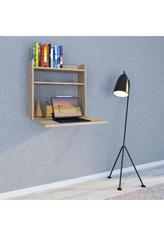 VCM. - My Office Holz Hänge Klapp Schreibtisch Wandschreibtisch Computertisch Ablage Dralis Gesamt: Breite 60cm, Höhe 60cm, Tiefe 20cm 6 VCM. - My Office Holz Hänge Klapp Schreibtisch Wandschreibtisch Computertisch Ablage Dralis Gesamt: Breite 60cm, Höhe 60cm, Tiefe 20cm – Bild 4