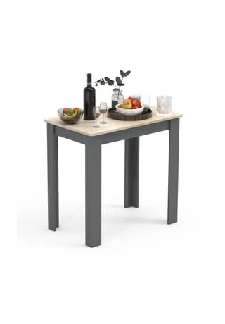 VCM. - My Home Holz Esstisch Küchentisch Tisch Esal 80 X 50 Cm Anthrazit / Honig-Eiche 3 VCM. - My Home Holz Esstisch Küchentisch Tisch Esal 80 X 50 Cm Anthrazit / Honig-Eiche