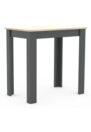 VCM. - My Home Holz Esstisch Küchentisch Tisch Esal 80 X 50 Cm Anthrazit / Honig-Eiche 4 VCM. - My Home Holz Esstisch Küchentisch Tisch Esal 80 X 50 Cm Anthrazit / Honig-Eiche – Bild 2