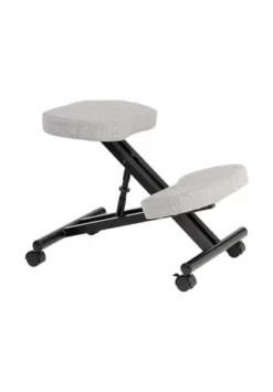 IDIMEX Kniestuhl WOLFGANG In Versch. Farben ROBERT Grau/schwarz