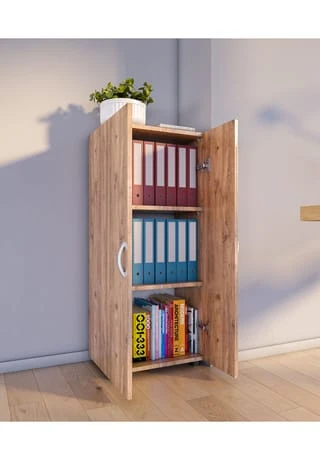 VCM. - My Office Büroschrank Bücher Ordner Aktenschrank Büromöbel Schrank Ulas 3-fach Drehtüren Gesamt: Breite 49cm, Höhe 108cm, Tiefe 34cm 4 VCM. - My Office Büroschrank Bücher Ordner Aktenschrank Büromöbel Schrank Ulas 3-fach Drehtüren Gesamt: Breite 49cm, Höhe 108cm, Tiefe 34cm – Bild 2