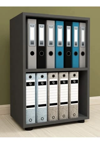 VCM. - My Office Holz Büro Stand Regal Bücher Ordner Aktenregal Ordnerregal Bücherregal Ulas 2f Gesamt: Breite 49cm, Höhe 74cm, Tiefe 32cm 4 VCM. - My Office Holz Büro Stand Regal Bücher Ordner Aktenregal Ordnerregal Bücherregal Ulas 2f Gesamt: Breite 49cm, Höhe 74cm, Tiefe 32cm – Bild 2