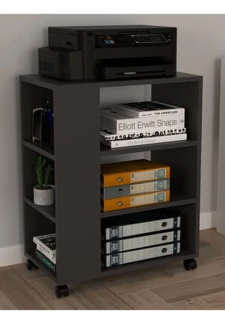 VCM. - My Office Rollcontainer Beistellcontainer Bürocontainer Rollen Druckerschrank Rollen Tilus Gesamt: Breite 60cm, Höhe 75cm, Tiefe 35cm 4 VCM. - My Office Rollcontainer Beistellcontainer Bürocontainer Rollen Druckerschrank Rollen Tilus Gesamt: Breite 60cm, Höhe 75cm, Tiefe 35cm – Bild 2