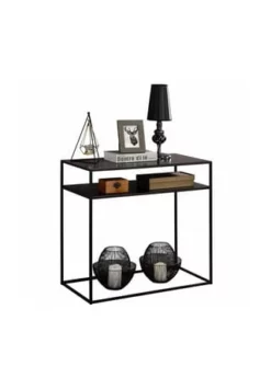 IDIMEX Konsolentisch Mit 2 Ablagen GONZALO Schwarz