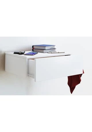 VCM. - My Home Holz Dielenmöbel Flurregal Dekoregal Wandboard Wandregal Wandschublade Blado-1 Weiß 4 VCM. - My Home Holz Dielenmöbel Flurregal Dekoregal Wandboard Wandregal Wandschublade Blado-1 Weiß – Bild 2