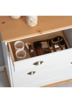 IDIMEX Schuhkipper In Weiß/braun, 2 Klappen COLMAR Weiß/ Braun -WOHN-ESSZIMMER Verkäufe unnamed file 935