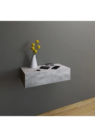 VCM. - My Home Holz Dielenmöbel Flur Dekoregal Wandboard Wandregal Wandschublade Blado Maxi Beton-Optik 5 VCM. - My Home Holz Dielenmöbel Flur Dekoregal Wandboard Wandregal Wandschublade Blado Maxi Beton-Optik – Bild 3