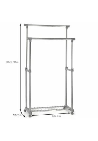 IDIMEX Garderobenwagen Metall Verchromt GROSSO Chrom 4 IDIMEX Garderobenwagen Metall Verchromt GROSSO Chrom – Bild 2