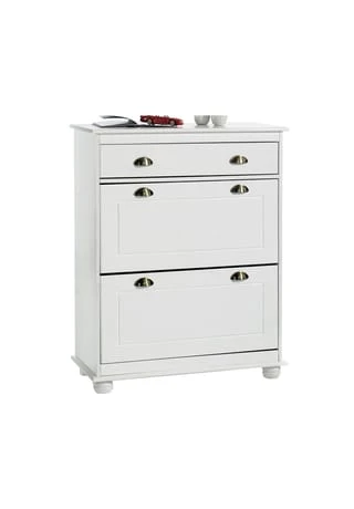 IDIMEX Schuhkipper Mit 2 Kippfächern In Weiß COLMAR Weiß 3 IDIMEX Schuhkipper Mit 2 Kippfächern In Weiß COLMAR Weiß