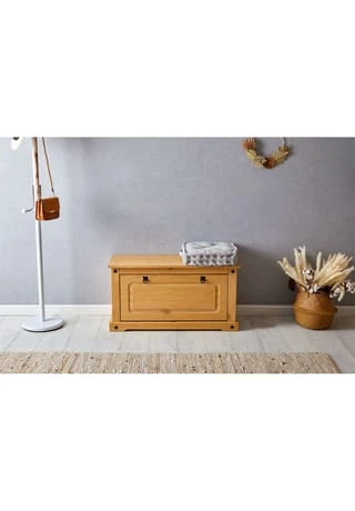 IDIMEX Schuhbank Mexico Möbel, Aus Kiefernholz TEQUILA Natur 6 IDIMEX Schuhbank Mexico Möbel, Aus Kiefernholz TEQUILA Natur – Bild 4