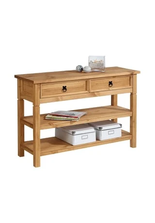 IDIMEX Konsole Mit 1 Schubladen Und 2 Ablageflächen TEQUILA Braun 3 IDIMEX Konsole Mit 1 Schubladen Und 2 Ablageflächen TEQUILA Braun