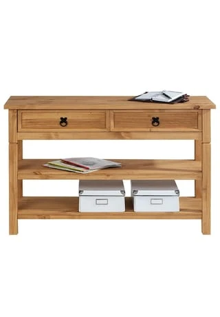 IDIMEX Konsole Mit 1 Schubladen Und 2 Ablageflächen TEQUILA Braun 4 IDIMEX Konsole Mit 1 Schubladen Und 2 Ablageflächen TEQUILA Braun – Bild 2