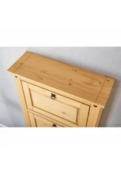 IDIMEX Schuhkipper Mit 4 Fächern, Kiefer Massiv, Mexico Möbel TEQUILA Natur -WOHN-ESSZIMMER Verkäufe unnamed file 987